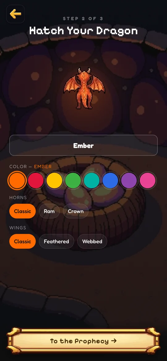 Hatch Your Dragon — naming and customizing a fire dragon