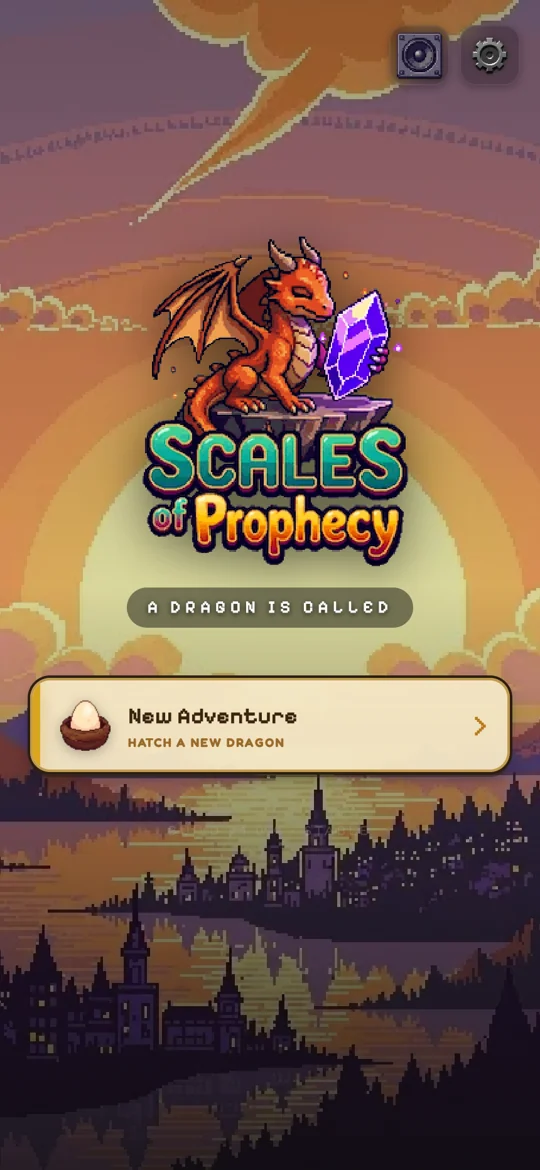 The Scales of Prophecy main menu